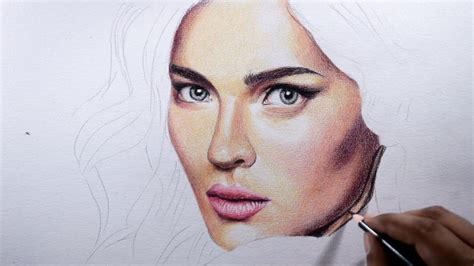 Drawing skin is never easy especially when it comes to colored pencils ...