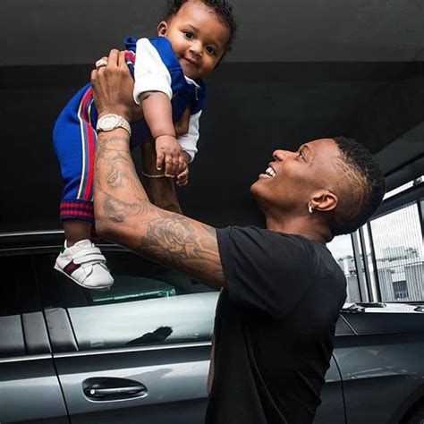 Wizkid & third son Zion reunite in London (photos) - YabaLeftOnline