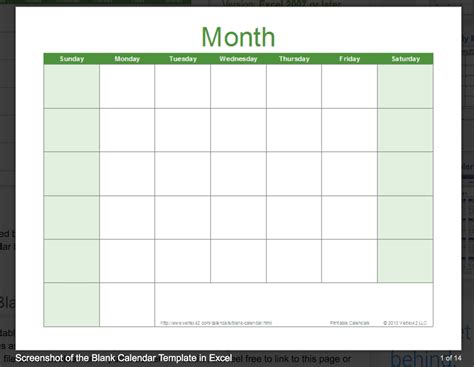 Editable Printable Calendars By Month