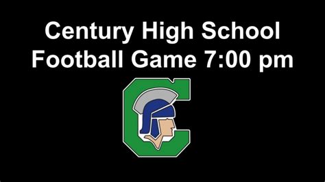 Century High School Football Game - YouTube