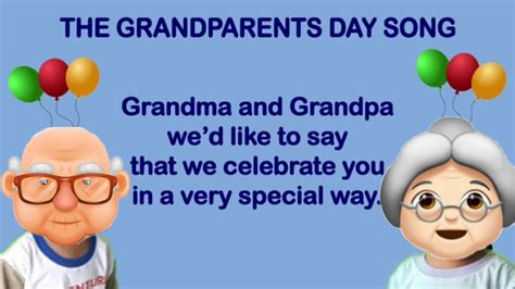 Grandparents Day Song ¦ Nursery rhyme songs for Kids Songs For Toddlers, Rhymes For Kids, Kids ...