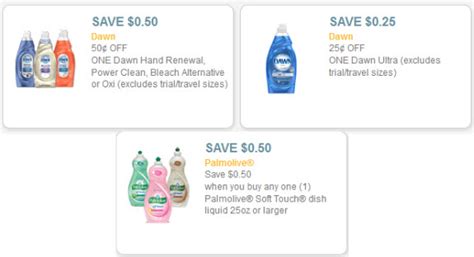 Print-Worthy Coupons: Palmolive & Dawn Liquid Dishwashing Soap - AddictedToSaving.com