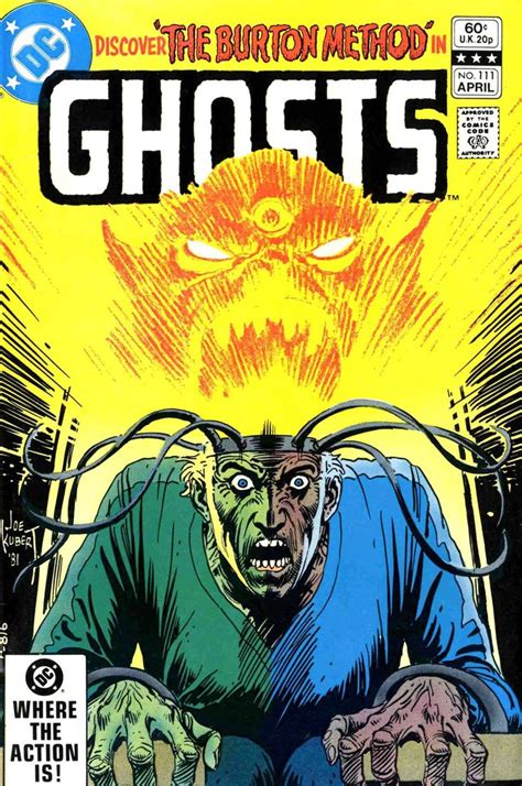 Horror Comics : Ghosts #111 April 1982 Cover Art by Joe Kubert | Comic book covers, Comic covers ...