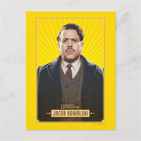 Jacob Kowalski Character Graphic Postcard | Zazzle