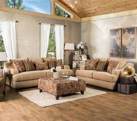 Arklow Sofa Set | Tan - Traditional - Living Room - New York - by BA Furniture Stores