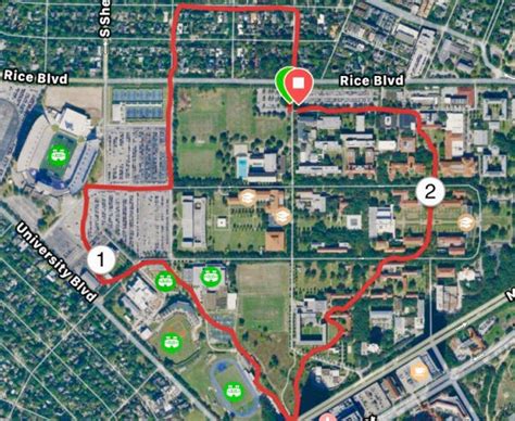 Houston jogger runs a Texas-shaped running trail around Rice University campus