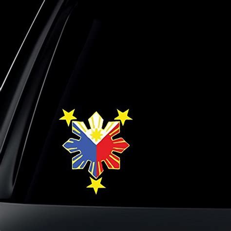 World Design Philippine Flag Sun Car Decal/Stickers