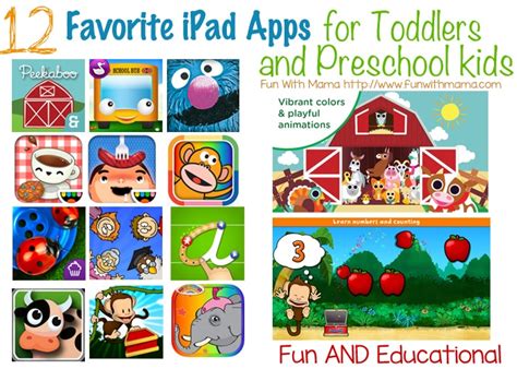 iPad For Kids: Favorite Educational Apps for toddlers preschoolers and ...