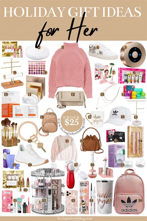 Holiday Gift Ideas for Her under $25 - Living In Heels Blog