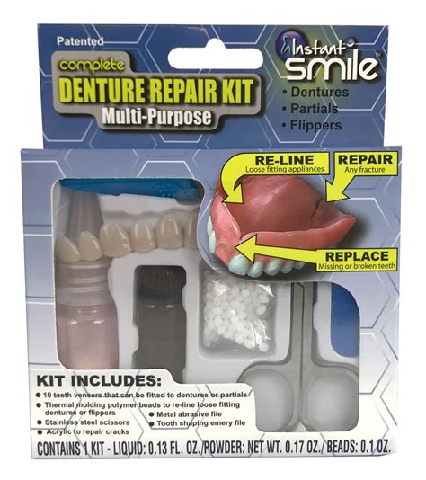 Complete Denture Repair Kit Multi-purpose with Teeth - Other Oral Care