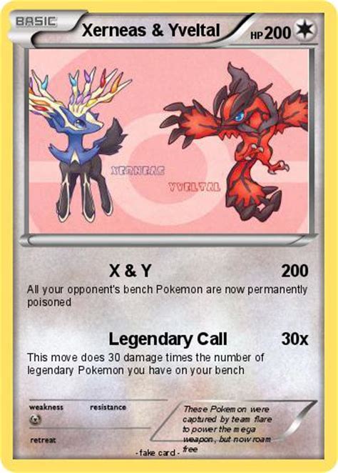 Pokémon Xerneas Yveltal 10 10 - X & Y - My Pokemon Card