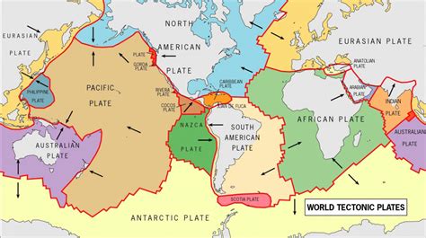 World Map Tectonic Plates Printable - Printable Maps