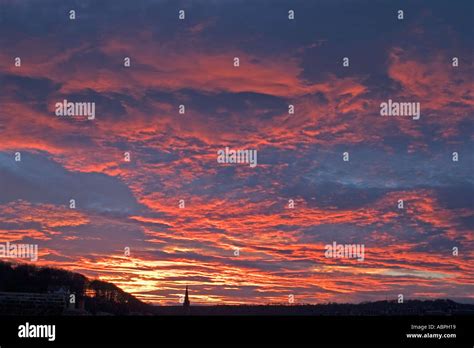 Sky at Sunset November UK Stock Photo - Alamy