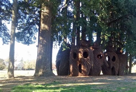 Sundry Sunday. These are sculptures about 10 feet tall made of twigs in a park only a mile from ...