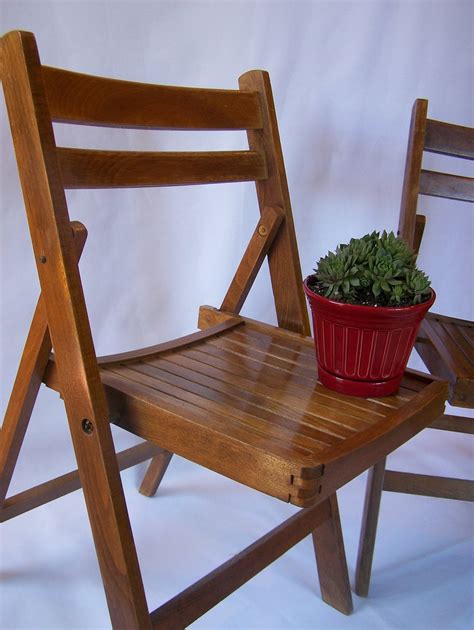 Vintage Folding Wood Chairs / Vintage Wood Folding Chair - The ...