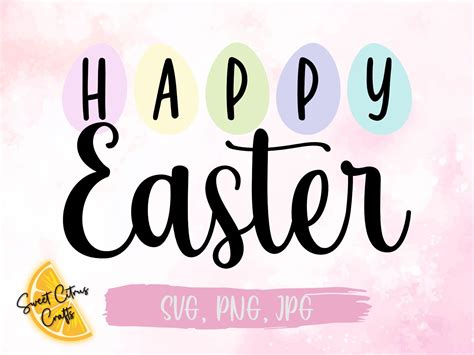 Happy Easter SVG Easter Sign SVG Happy Easter Sign Cut - Etsy