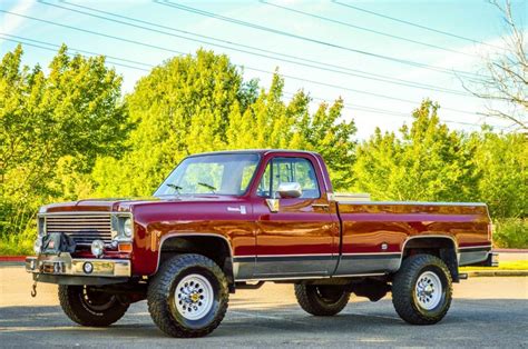 1973 CHEVROLET SILVERADO K20 SINGLE CAB LONG BED PICKUP 4X4 454 V8 ...