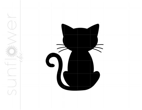 Cat SVG Cat Clipart Cat Silhouette Cut File Vector Cat - Etsy