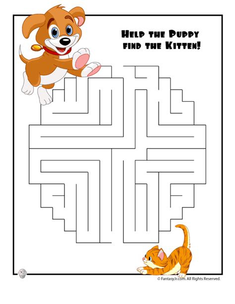 Easy Kids Mazes - Woo! Jr. Kids Activities