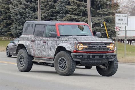 Spied! New peek at Ford Bronco Raptor shows interior, higher redline ...