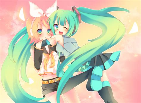 Hatsune Miku and Kagamine Rin - Hatsune Miku Photo (39286309) - Fanpop