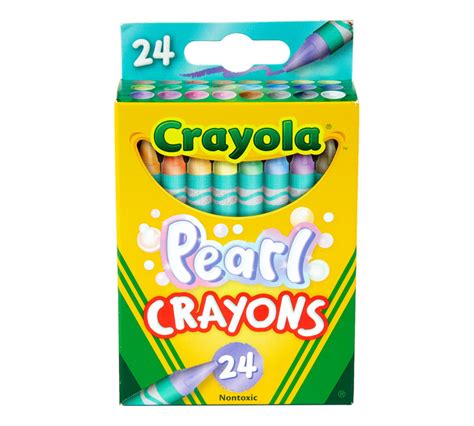 Pearl Crayons, 24 Count Pearlescent Colors | Crayola