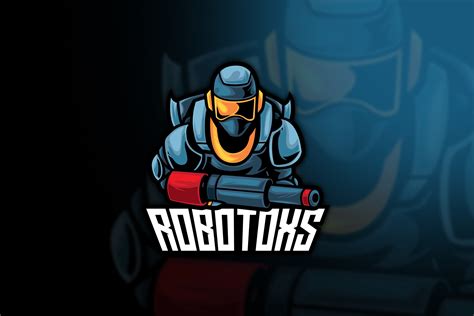 Robotoxs Robot Esport Logo Template Graphic by Ian Mikraz · Creative ...