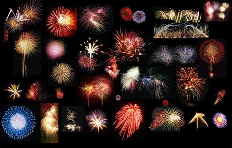 Collage of different firework types. | Fireworks | Pinterest ...