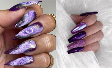 21 Pretty Purple Nail Designs and Ideas - StayGlam