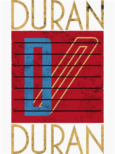 "duran duran logo artwork" Sticker by elongeddie | Redbubble