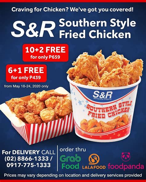 Manila Shopper: S&R Southern Style Fried Chicken Promo: May 2020