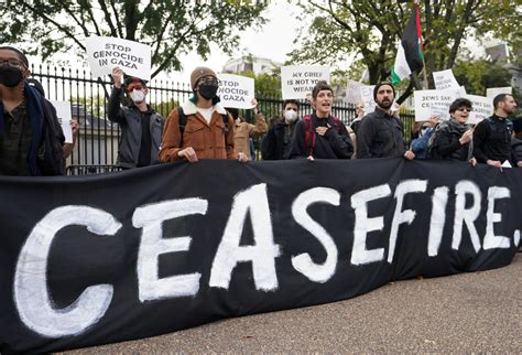 Progressive Democrats, White House protesters call for ceasefire in ...