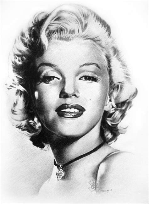 Marilyn Monroe 02 | Pencil drawing. | Paul Brady | Flickr