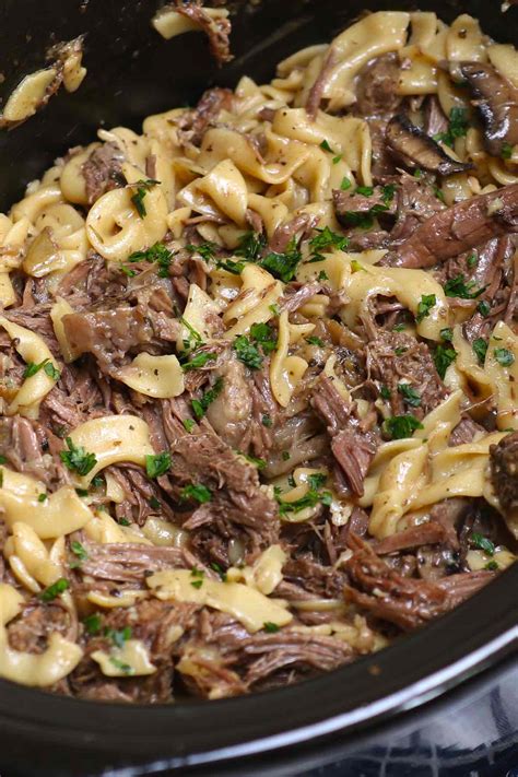 Crock Pot Beef and Noodles - TipBuzz