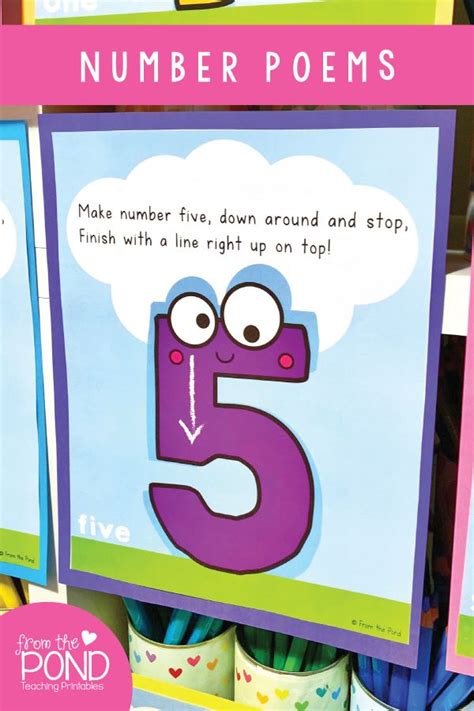 Number Poem Posters | Numbers kindergarten, Number poems, Numbers preschool