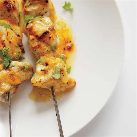 Citrus-Glazed Monkfish Skewers - Recipes List