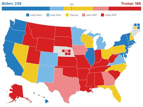 2020 Electoral Map Ratings: Biden Has An Edge Over Trump With 5 Months ...