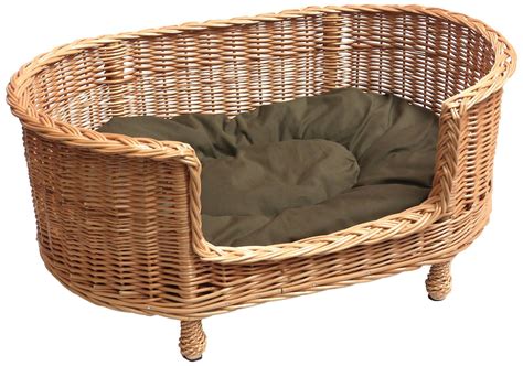 Raised Dog Beds for Large Dogs UK | WebNuggetz.com | Wicker dog bed, Basket dog bed, Dog bed