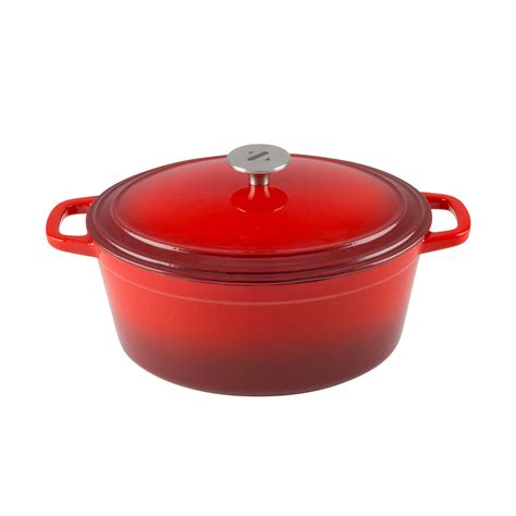 Dutch Oven Oval // Red // 6qt - Zelancio - Touch of Modern