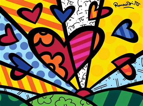 Obras de Romero Britto - (Arte Pop) Brasileiro - Pinturas com Títulos ...