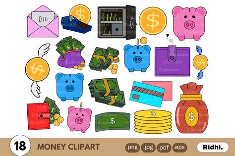 Cute Money Clipart Graphic by Ridhikumari · Creative Fabrica