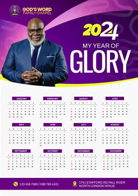 church calendar 2024 in 2024 | Calender design, Graphic design inspiration poster, Church poster ...