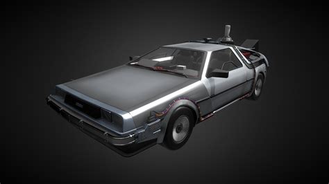 sustracción superávit agrio delorean time machine 3d model Nylon Odia otro