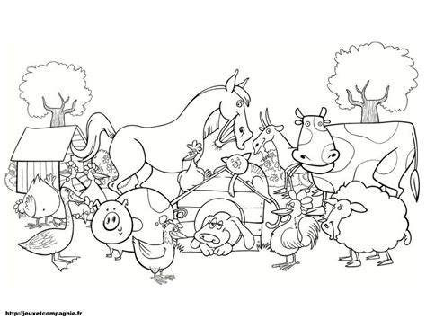 Coloriages animaux de ferme | Farm animal coloring pages, Farm coloring ...