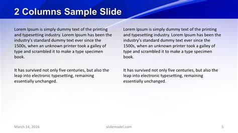 Blue Slides PowerPoint Template - SlideModel