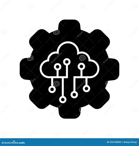 IOT Icon Vector. Cloud Service Illustration Sign. Smart Digital Stmbol ...