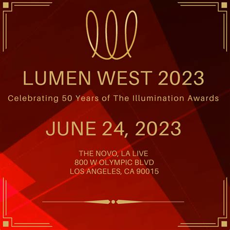 Lumen West & SoCal Illumination Awards 2023 – IES Los Angeles Section