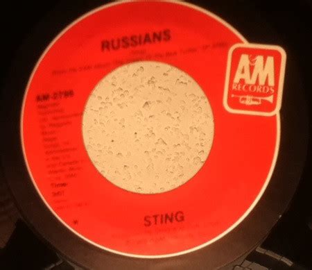 Sting - Russians (1985, Vinyl) | Discogs