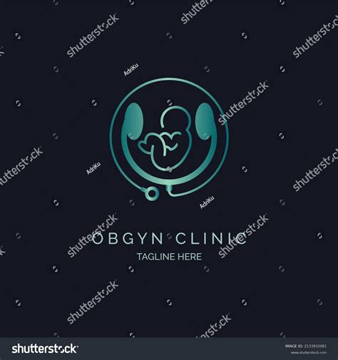 Obgyn Obstetrics Gynecology Clinic Logo Template Stock Vector (Royalty Free) 2133932081 ...