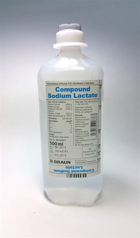 BBraun Compound Sodium Lactate Intravenous – Progress Healthcare | The ...